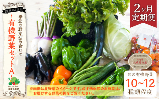 【有機JAS認定】【2ヶ月定期便】 季節の野菜詰め合わせ 〜有機野菜セットA〜北海道北広島市24000野菜・きのこその他 野菜