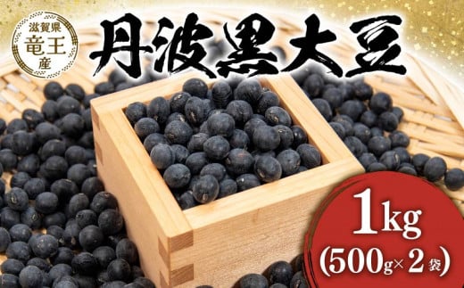 【先行予約】 令和7年産 黒豆 丹波黒 1kg ( 500g × 2袋 ) 予約 丹波黒 豆 くろまめ だいず 大豆 滋賀県 竜王町 国産 農家直送 丹波黒大豆 2025年産 国産 農家直送 産地直送 タンパク質 タンパク ミ