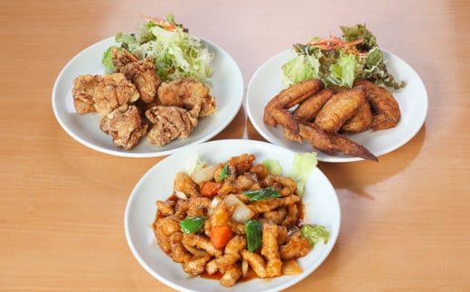 自宅で本格中華!香隆の「本格中華セット」酢豚 唐揚げ 手羽先揚げ の3種×各2パック 合計6パック約1.5kg入り!  酢豚 唐揚げ 手羽先 小分け 冷凍 中華 時短 レンジ 食べ比べ 【A-1151H】鹿児島