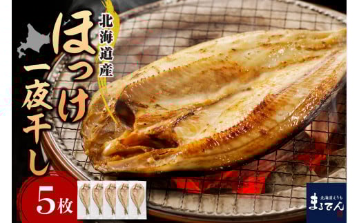 北海道産 塩ホッケ 5枚(200g以上) 小分け【er002-067】ほっけ 干物 国産 個包装 冷凍 海鮮 魚介 北海道 えりも町 真ほっけ マルデン特製北海道えりも町8000魚介・海産物干物