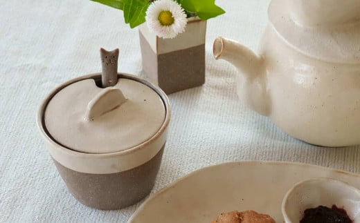 塩壺 スプーン付き つぼ 食器 食卓 工房 福岡県 太宰府市福岡県太宰府市19000雑貨・日用品食器・グラス