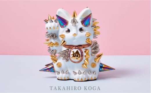 アート NEO MANEKINEKO -Petit-(1)<古賀崇洋>那珂川市 アート 美術 芸術 招き猫  あーと ねこ アート 猫 美術 アート ねこ アート ねこ こだわり 工芸品 いんてりあ やきもの ネコ アート 金 ゴ