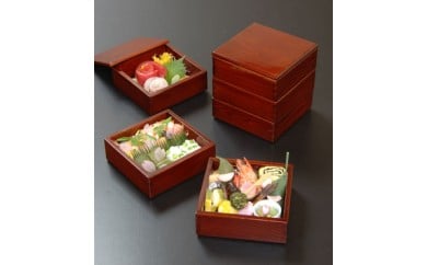 037 三段弁当箱三重県伊勢市105000衣類・装飾品・工芸品その他 装飾品・工芸品