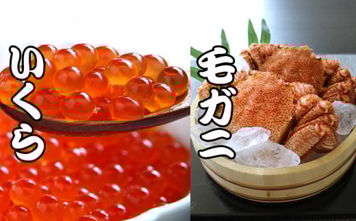 C-70044【年内配送可】 毛かに・いくら醤油漬けセット北海道根室市29000魚介・海産物いくら