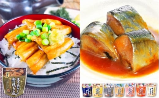 B-09075【年内配送可】 あなご蒲焼き風&さんま煮付けセット北海道根室市23000魚介・海産物うなぎ
