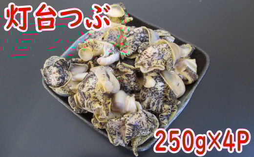 A-19005【年内配送可】 【北海道根室産】灯台つぶむき身250g×4P北海道根室市14000魚介・海産物貝類