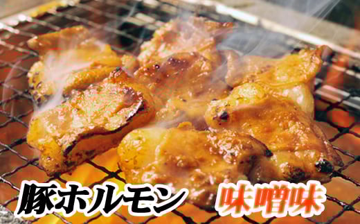 C-76022【12/21まで年内配送】 味付け豚ホルモン(味噌味)300g×8P北海道根室市29000肉豚肉