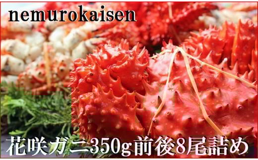 C-57048【12/21まで年内配送】【北海道根室産】花咲ガニ350g×8尾北海道根室市29000魚介・海産物カニ