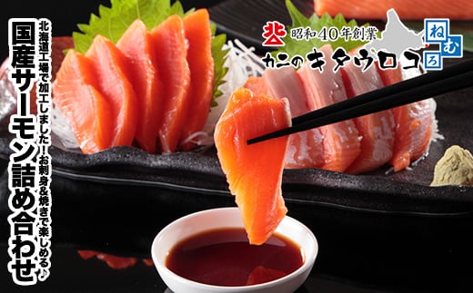 B-25026【12/21まで年内配送】 無添加サーモン詰め合わせ北海道根室市23000魚介・海産物鮮魚