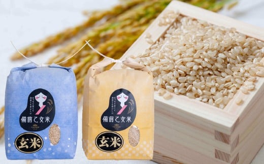 備前乙女米 玄米 2kg×2袋 合計4kg 米 お米 コメ 特A 岡山県 倉敷市【2025年10月下旬-2026年9月下旬発送予定】岡山県倉敷市10500米・パン玄米・雑穀米・もち米・餅