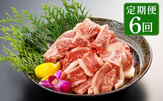 【6回定期便】熊本県産 赤牛 焼肉用 500g×6回 合計3kg 6回毎月お届け熊本県高森町60000肉牛肉