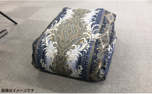 超長綿 ツインドームキルト 極暖 増量羽毛掛ふとん 1.5kg 150×210cm シングルサイズ 【ブルー系】熊本県高森町100000雑貨・日用品寝具・タオル