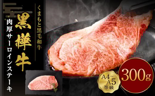 くまもと黒毛和牛 杉本本店 黒樺牛 A4~A5等級 肉厚サーロインステーキ 300g熊本県高森町20000肉牛肉