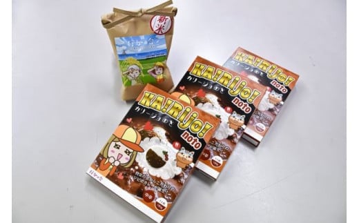女性猟師プロデュース!お子様にも人気のジビエカレー A-28 狩女セット(KA!Rijo!猪肉入レトルトカレー&米)石川県穴水町13000鍋セット・総菜・加工食品総菜