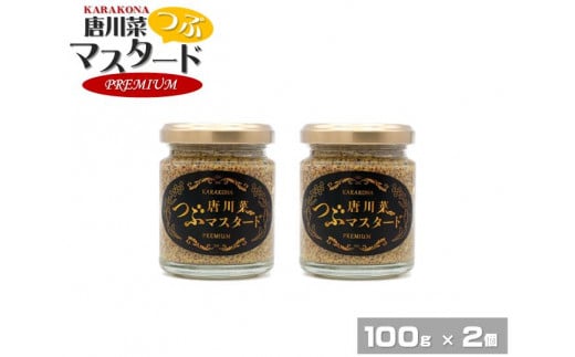 原材料オール能登産のプレミアムな逸品! 唐川菜つぶマスタード プレミアム(100g)×2個石川県穴水町18000調味料・油