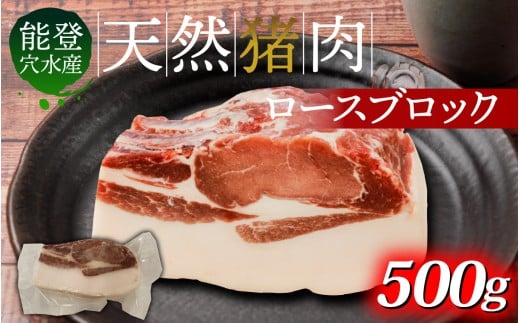 今話題のジビエ!穴水町産 天然 猪肉(ブロック肉) 500g石川県穴水町13000肉ジビエ