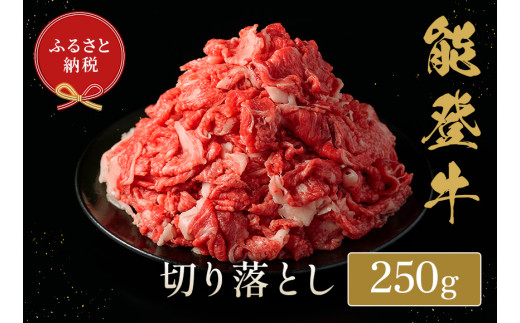 【和牛セレブ】能登牛 切り落とし 250g石川県穴水町9000肉牛肉
