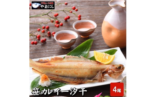 下関 笹カレイ 一夜干し 4尾山口県下関市8000魚介・海産物干物