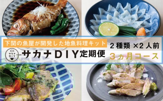 【定期便3ヶ月】 サカナDIY 2人前 2種×3ヶ月 ( 鮮魚 海鮮 魚介 海の幸 冷凍 真空 小分け セット 定期便 お楽しみ 毎月変わる 地魚 煮魚 焼き魚 刺身 刺し身 さしみ お造り 唐揚げ カツ 漬け 揚物