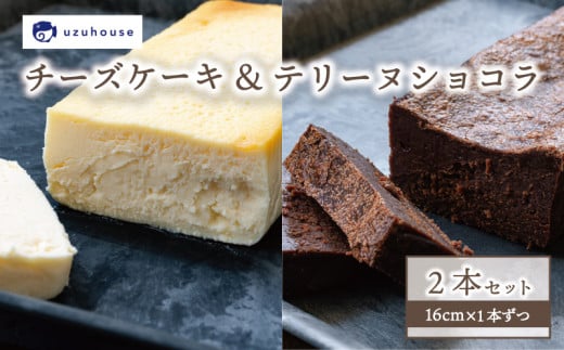 チーズケーキ テリーヌショコラ 2本セット 16cm 約400g 冷凍 下関市 山口 秋 冬山口県下関市20000菓子・スイーツケーキ・カステラ