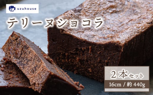 テリーヌショコラ 2本セット 16cm 約440g 冷凍 下関市 山口 秋 冬山口県下関市20000菓子・スイーツその他 洋菓子