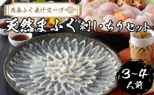 【 先行予約 】 ふぐ 天然 まふぐ 刺身 ちり 鍋 セット 3〜4人前 冷凍【極み!黄金 ふぐ出汁 スープ 】 てっちり てっさ ふぐちり鍋 真ふぐ 鍋 ふぐ鍋 海鮮鍋 雑炊 セット 下関 山口 【2026年3月