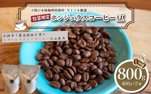 【中深煎り】 訳あり コーヒー豆 800g ( 400g × 2袋 ) 数量限定 ホンジュラス 珈琲 自家焙煎 下関 山口山口県下関市15000お茶・飲料コーヒー・紅茶