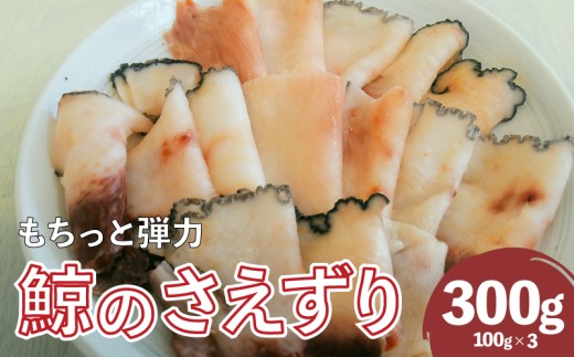 くじら さえずり 切り落とし 100gx3P 300g 冷凍山口県下関市9000魚介・海産物貝類