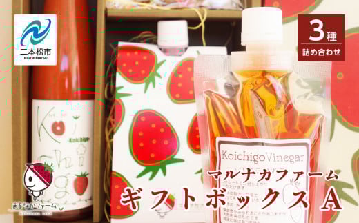 まるなかファーム ギフトボックスA いちご 酒 リキュール liqueur 酢 vinegar ドライいちご ドライフルーツ セット 詰め合わせ 苺 イチゴ フルーツ 果物 おすすめ お中元 お歳暮 ギフト 二本松市