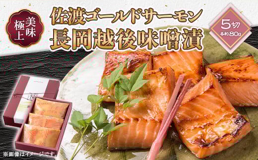 66-15美味極上 佐渡ゴールドサーモンの長岡越後味噌漬 5切入新潟県長岡市15000魚介・海産物鮮魚