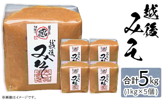 81-17越後みそ 1kg×5個新潟県長岡市27000調味料・油味噌