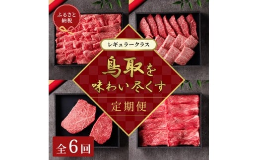 【和牛セレブ】鳥取和牛 定期便 「レギュラークラス」(定期便6回)|鳥取和牛 定期便 肉 お肉 にく焼肉 すき焼き しゃぶしゃぶ 食品 鳥取県産 人気 おすすめ  ギフト 鳥取県 三朝町鳥取