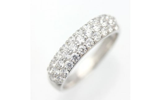85-9-3 指輪 PT900 プラチナ リング ダイヤモンド 0.9ct パヴェ ダイヤリング 細め ハーフ 【f045-pt】※10号 ALPAZ061-10山梨県南アルプス市840000衣類・装飾品・工芸品アクセサリー