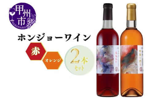 ホンジョーワイン赤・オレンジ飲み比べセット(MG)B19-650 【ワイン シャトー・ホンジョー オレンジワイン 赤ワイン 甲州市 山梨県】山梨県甲州市26000酒・アルコールワイン