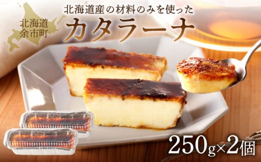 カタラーナ北海道産 2個入 250g 20cm×8cm /合計500gクレームブリュレより濃厚 詰め合わせ お取り寄せスイーツ スイーツギフト内祝い お返し 冷凍_Y095-0006北海道余市町15000菓子・スイーツプリン