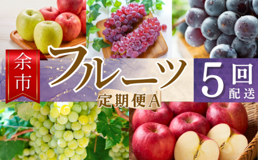 【余市町全5回フルーツ定期便】Aセット【産地直送】【ふるくり厳選】北海道余市町85000果物・フルーツ