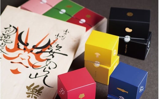 小さな小さな姿あられ 樂(姿あられ 6種60個・ぶらっくぺっぱーBEANS 14個)|初穂製菓 お菓子 姿あられ あられ 木箱 ギフト M31S03岐阜県美濃加茂市31000菓子・スイーツ煎餅・おかき