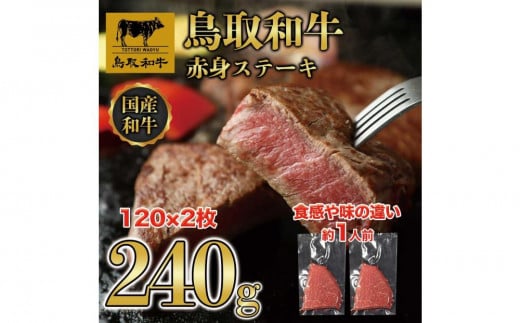 鳥取和牛 赤身ステーキ 240g(120g×2枚) KT010-001鳥取県琴浦町13000肉牛肉