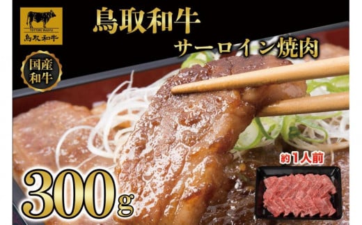 鳥取和牛サーロイン焼肉 300g  1329鳥取県琴浦町21000肉牛肉