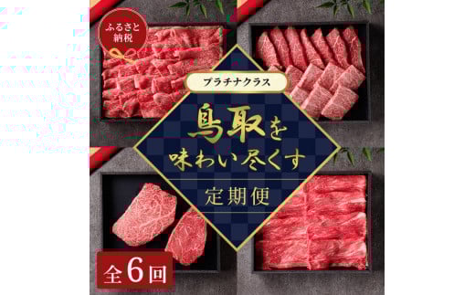 【和牛セレブ】鳥取和牛 定期便 「プラチナクラス」(定期便6回)鳥取県琴浦町500000肉牛肉