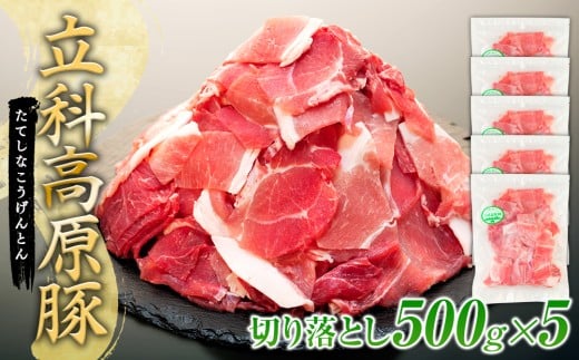 立科高原豚切り落とし500g×5P長野県立科町17500肉豚肉