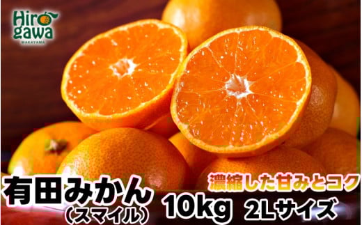 有田 みかん 10kg 秀品 2Lサイズ / 温州みかん 有田みかん 甘い 和歌山 柑橘 ※11月下旬〜1月中旬に順次発送【sml004-r-10-2lB】和歌山県広川町17000果物・フルーツみかん・柑橘類