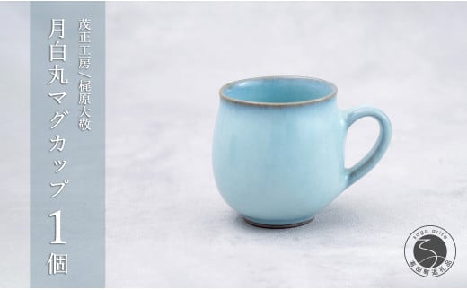 有田焼 月白丸マグカップ【梶原大敬 茂正工房】器 うつわ 食器 マグカップ マグ カップ コップ コーヒーマグ 青磁 月白 青 作家 手づくり 手仕事 ろくろ シンプル 電子レンジ対応 25000円 A25-5