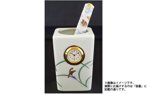 香蘭社「リンドフィールド」 ペン立て時計 A25-153佐賀県有田町25000衣類・装飾品・工芸品その他 装飾品・工芸品
