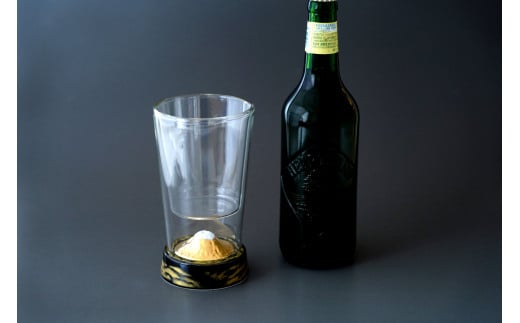 有田焼とガラスのコラボ Fortune glass大 (黄金富士)東洋セラミックス A14-34佐賀県有田町14000雑貨・日用品食器・グラス