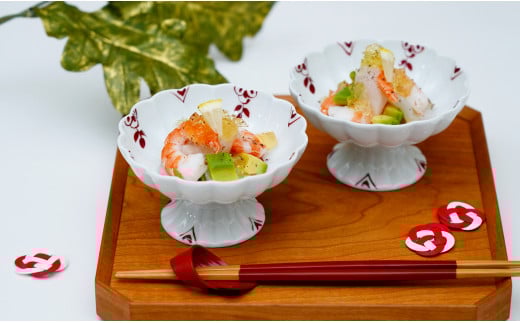 皓洋窯 有田焼 カヌレデザートカップ2個セット ペア コンポート デザート皿 おしゃれ 食器 うつわ 器 ギフト 贈り物 20000円 2万円 A20-280佐賀県有田町20000雑貨・日用品食器・グラス