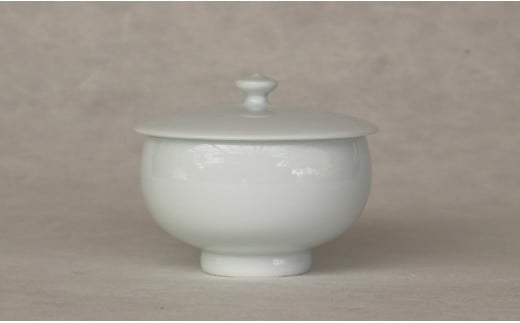 現代の名工 矢鋪與左衛門作【白磁煎茶碗 蓋付き】有田焼 A60-40佐賀県有田町60000雑貨・日用品食器・グラス