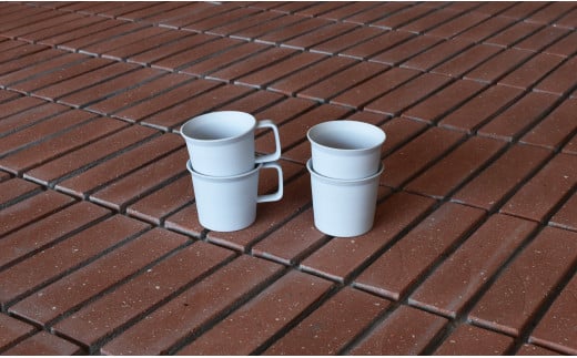 1616/ TY Coffee Cup Gray 4個セット【1616/arita japan】有田焼 食器 カップ コーヒーカップ グレー シンプル A30-596佐賀県有田町30000雑貨・日用品食器・グラス