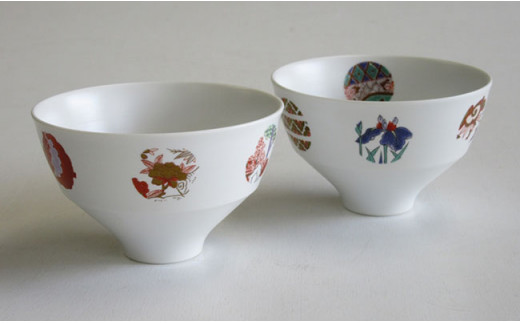 ARITA PORCELAIN LAB(アリタポーセリンラボ) ASTEROID(アステロイド)・ペア段付飯碗 有田焼 モダン 茶碗 小鉢 A35-214佐賀県有田町35000雑貨・日用品食器・グラス