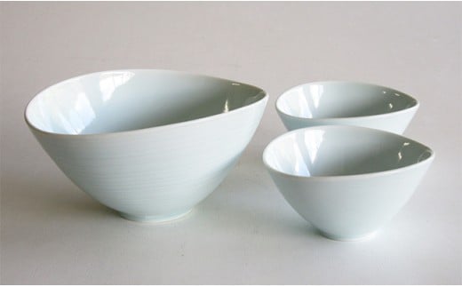 有田焼 青白磁 なぶり鉢セット ARITA PORCELAIN LAB【アリタポーセリンラボ】サラダボウル スープボウル シンプル モダン A40-375佐賀県有田町40000雑貨・日用品食器・グラス